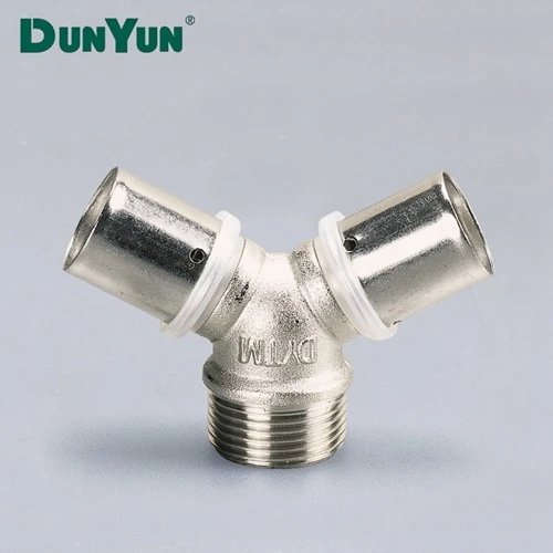 ASTM F877 Brass PEX Press Fitting Female Tee factory